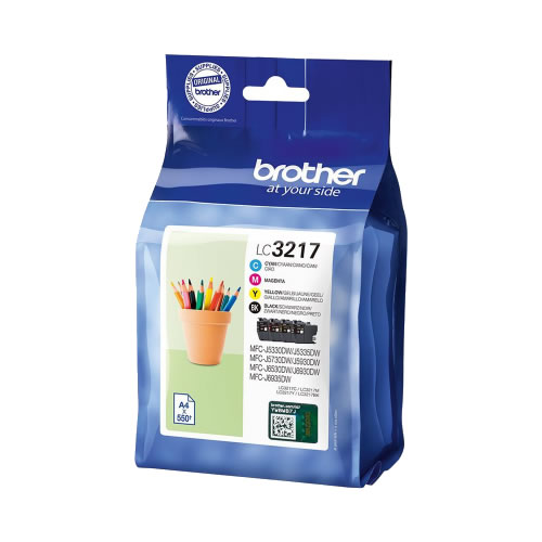 Tinteiro Original Brother LC3217 Pack 4 Cores