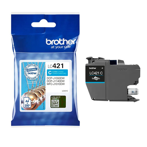 Tinteiro Original Brother LC421 Ciano