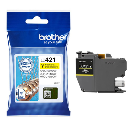 Tinteiro Original Brother LC421 Amarelo