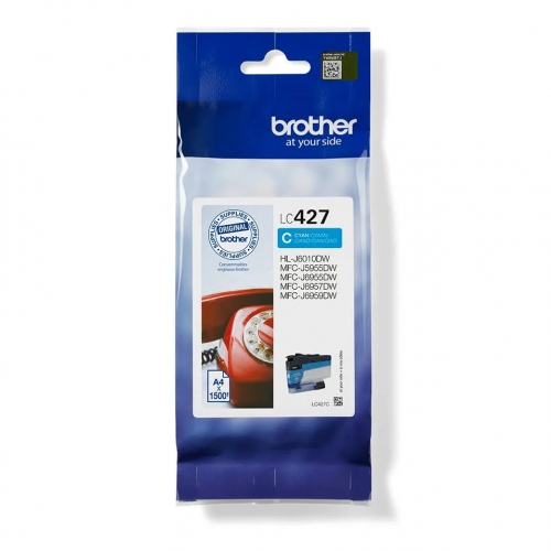 Tinteiro Original Brother LC427 Ciano