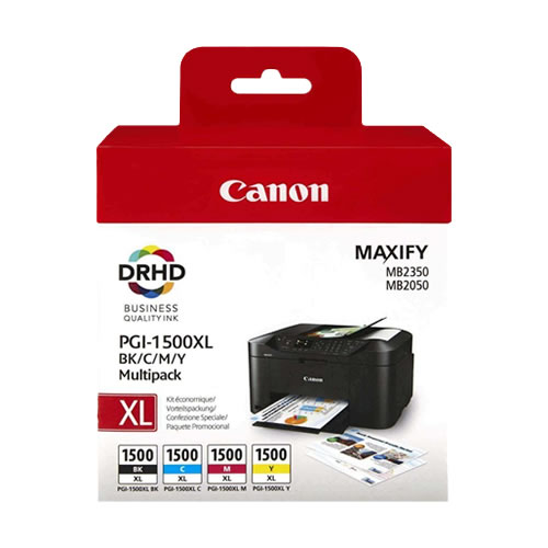 Tinteiro Original Canon PGI1500 XL Pack 4 cores