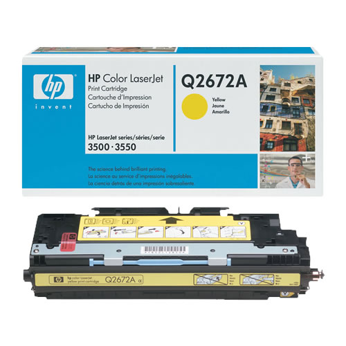 Toner Original HP 72A (Q2672A) Amarelo