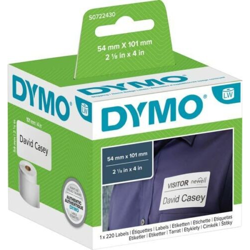 Etiquetas Dymo 99014 54X101mm 220un.