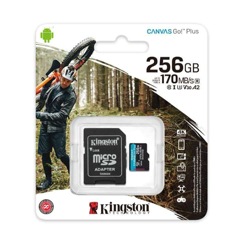 Cartão Memória Micro SDXC 256GB UHS-I U3 V30 Clase 10 170MB/s