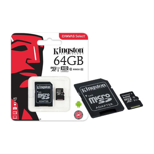 Cartão Memória Kingston Micro SDCS 64GB CL10