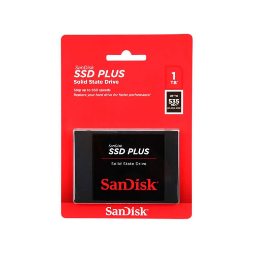 Disco Externo SanDisk SSD Plus 1TB/ SATA III