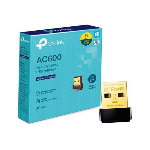 Adaptador TP-LINK AC600 Nano Wireless USB 2.0