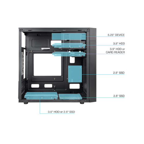 Tooq Caixa Minitorre Micro-ATX/Mini-ITX