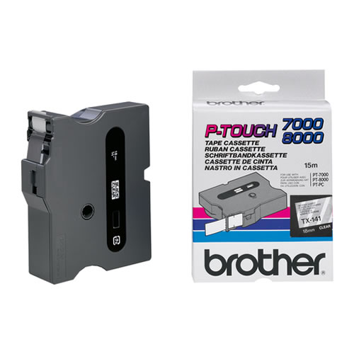 Fita Grav. Orig. Brother Transp./Preto 18mmx15mts