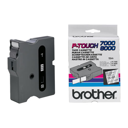 Fita Gravação Orig. Brother Tran/Preto 24mmx15mts