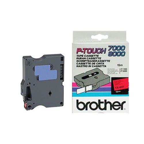 Fita Grav. Orig. Brother 18mmx15mts Preto/Vermelho