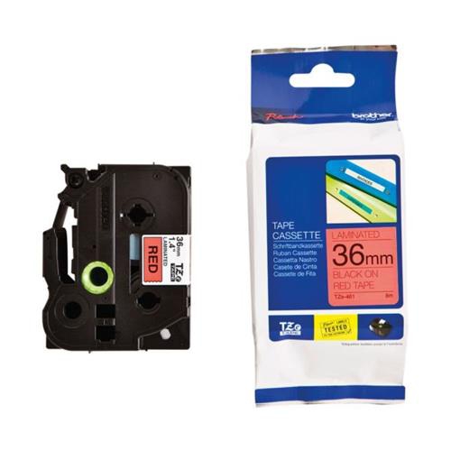 Fita Original Brother TZE461 Vermelho/Preto 36mm