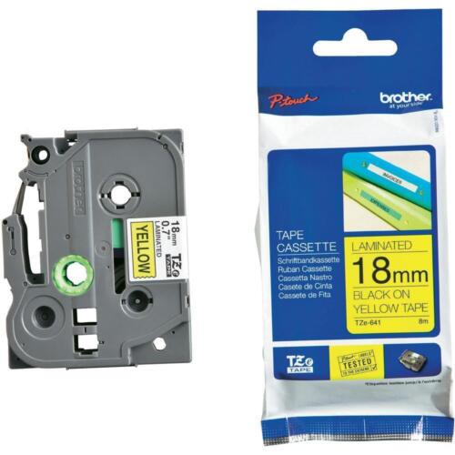 Fita Original Brother TZE641 Amarelo/Preto 18mm