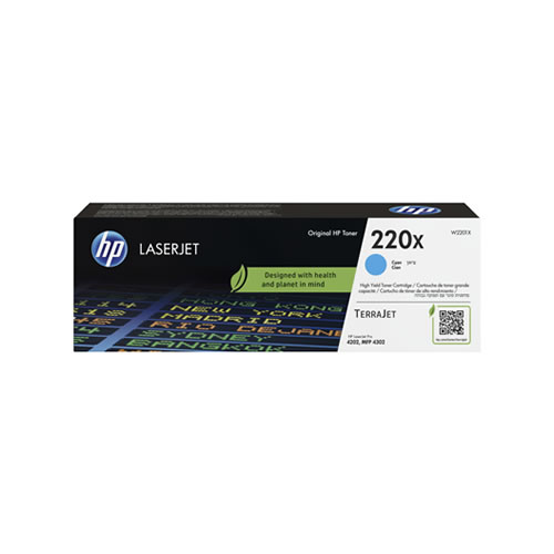 Toner Original HP 220X Ciano