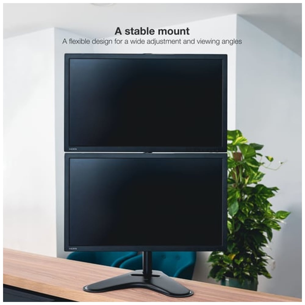 Suporte para Monitores TooQ DB1703TNV-B (2 monitores)