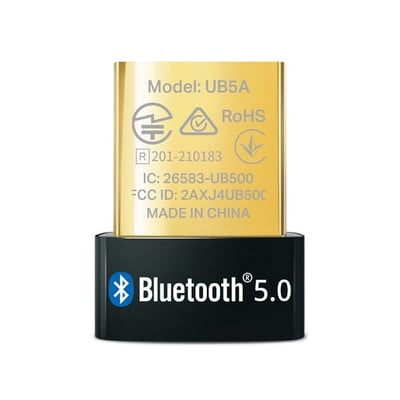 Adaptador Bluetooth USB TP-Link UB5A Nano — Bluetooth 5.0, USB 2.0, para PC