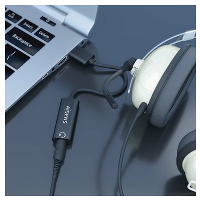Adaptador USB-A para Audio Jack 3.5 mm 10cm
