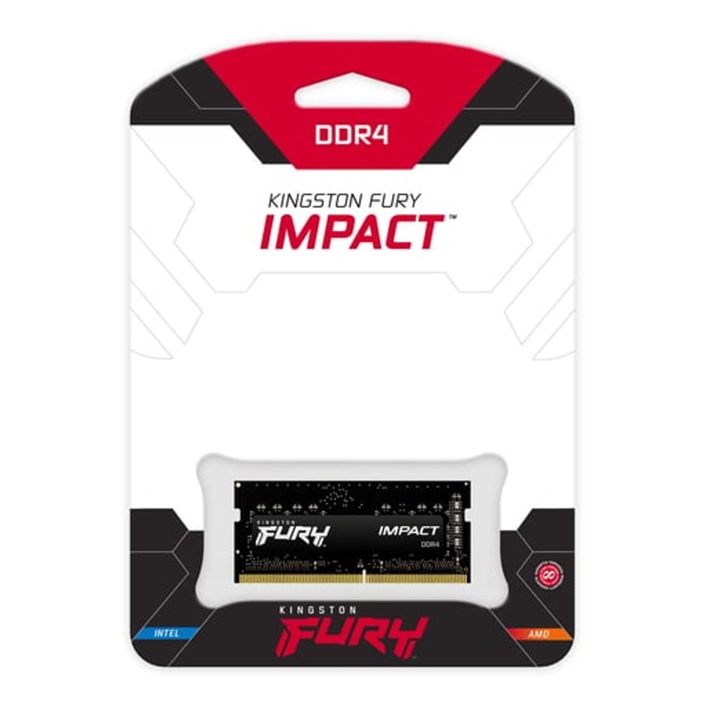 Memória RAM Kingston Technology FURY Impact 8 GB 1 x 8 GB DDR4 3200 MT/s 260-pin SO-DIMM