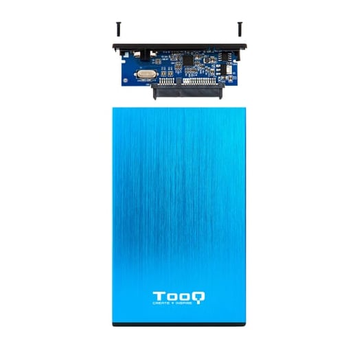 Caixa externa TooQ TooQ TQE-2527BL Caixa para Discos Rígidos Caixa de disco rígido, Azul 2.5"