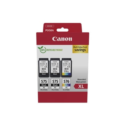 Tinteiro Original Canon PG-575 XL 2un + CL-576 XL Pack